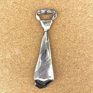 Vintage Silver Plated Neck Tie Bottle Opener Princess House Made In Italy